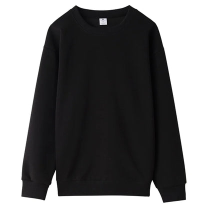 Simple Versatile Sweatshirt Custom Logo Thin Sweatshirt Embroidery Company Brand Solid Color Sweatshirt Printing Design