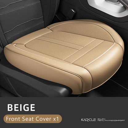 360 Surrounded Nappa Leather Car Front Seat Covers Universal Fit For Most Cars Cushion Covers Car Styling Seat Protector Pads