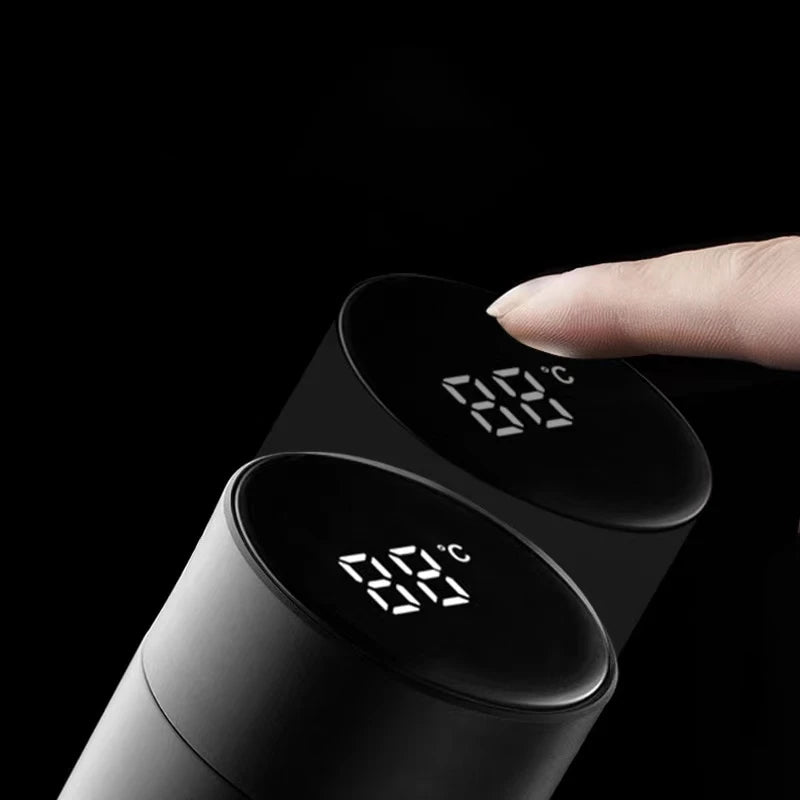 Stainless Steel Thermos Bottle Intelligent Cup Vacuum Flask for Mitsubishi Lancer ASX Outlander Pajero Evolution Car Accessories