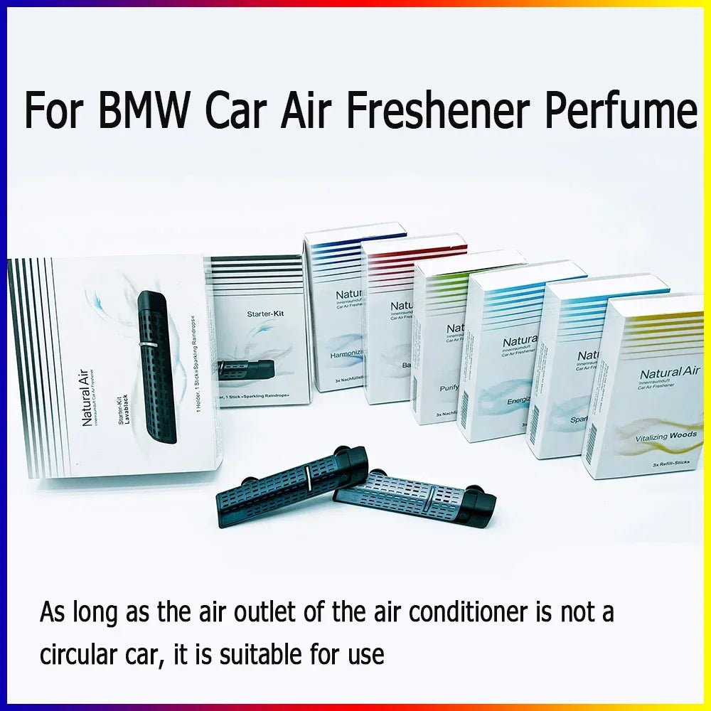 For BMW Car Air Freshener Perfume 5 Smell Original Air Outlet Aromatherapy Clip Auto Interior Accessories Solid Perfume