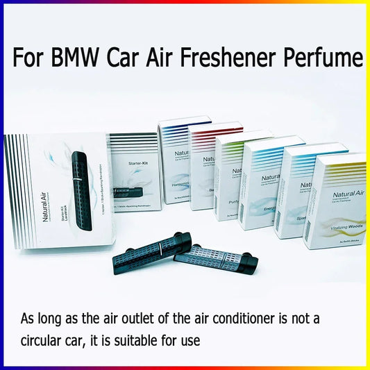 For BMW Car Air Freshener Perfume 5 Smell Original Air Outlet Aromatherapy Clip Auto Interior Accessories Solid Perfume