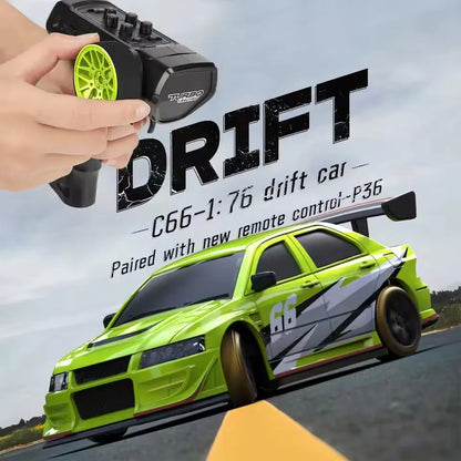 Turbo Racing 1:76 C66 Drift RC Car RTR Radio Full Proportional Remote Control Toys Car With Gyro Children Desktop Toys Car