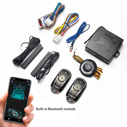 Keyless Ignition System Start Stop Button Mobile Bluetooth App Control PKE Keyless Entry Remote Remote Automatic Start Car Alarm