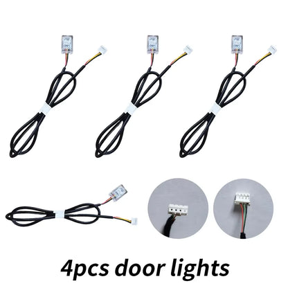 Dual Zone Full Colors LED Ambient Light Accessories Symphony Streamer 3wires 3pins Main control box speakers 35/75/110cm strips