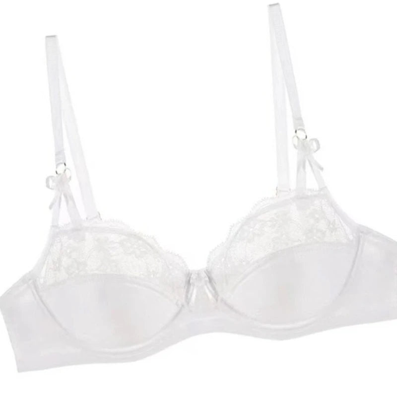 Thin Lace French Bra Set Women Minimizer Push Up Anti-Sagging Back Smoothing Side Support Comfort Sexy Daily Lingerie S-XL 32-38