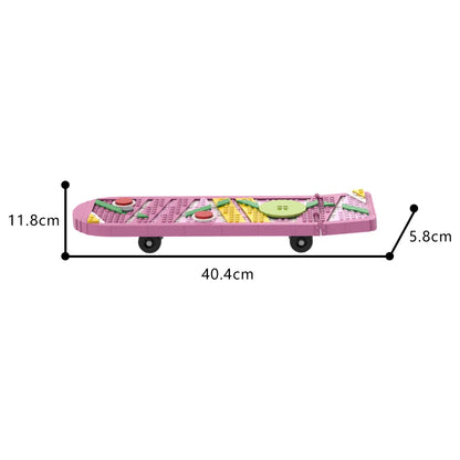 MOC Movie Back to the Future Skateboard Building Blocks Model High Tech Skateboard Shoes Creative Bricks Toys Kids Birthday Gift