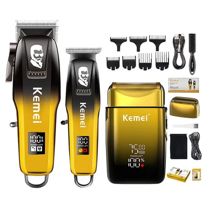 Kemei Original Hair Clipper Kit for Men,Electric Shaver,Hair Trimmer,Professional Cutting Machine,KM-8501,KM-TX10,Kit