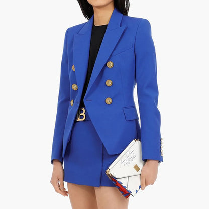 2025 Spring and Autumn New Fashion Professional OL Women's Suit Jacket Top A Line Short Skirt Set Temperament Two-piece Set