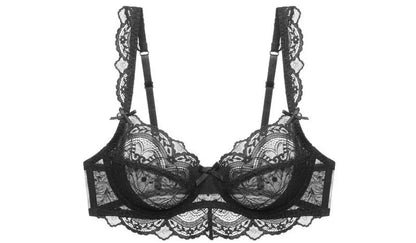 MOYISU 2026 French Lace Bralette Set | A-G Cups Adjustable Lift | Anti-Sag Slimming Bra | Sheer Allure Wire-Free Summer