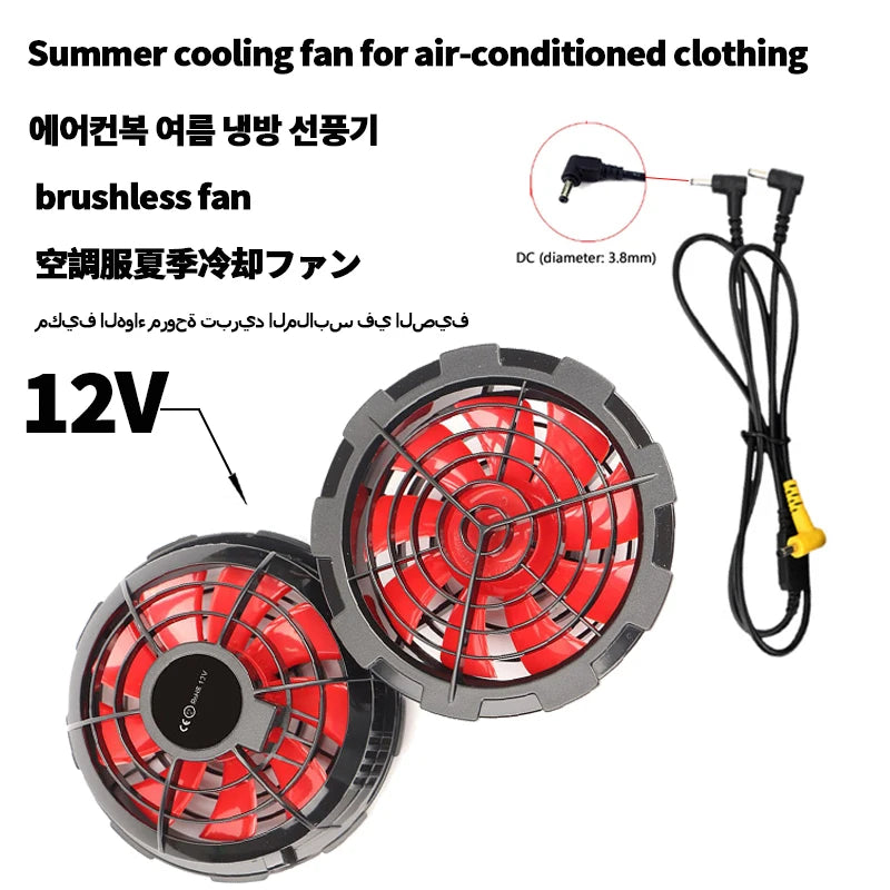 21v Fan Vest air conditioning clothes Cooling pants Heat Relief cooling clothing electric fan summer cooling clothing accessorie