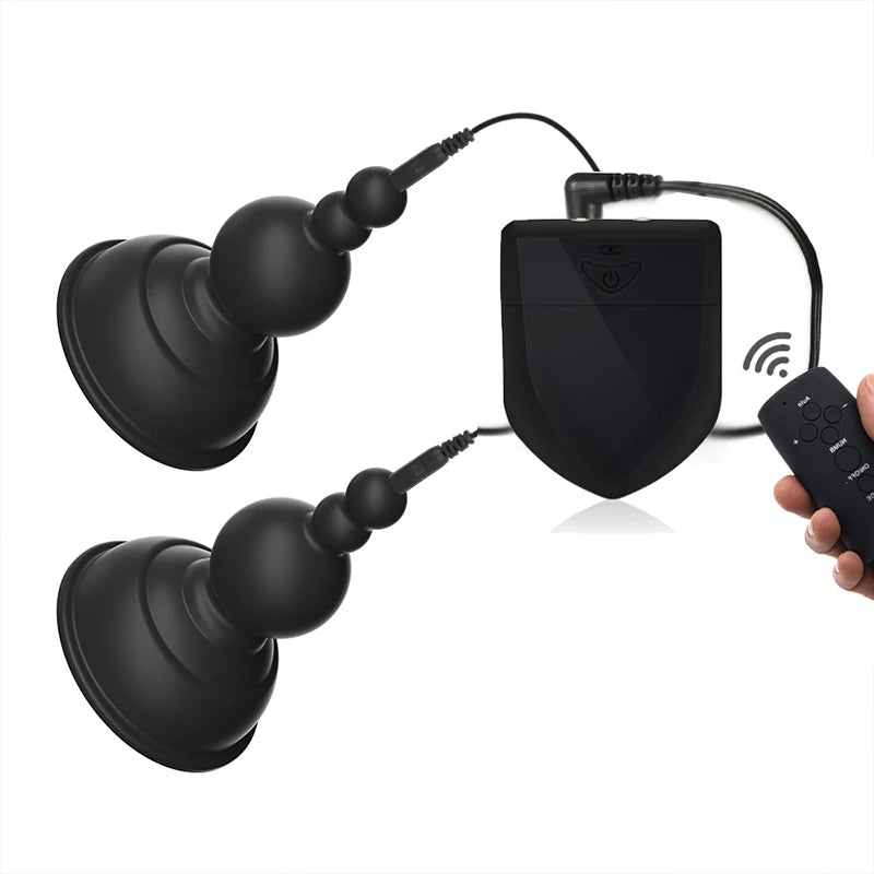 Electric Shock Nipple Sucker Clamps Electro Stimulator Adult Stimulator BDSM Sex Toys For Women Couples Female