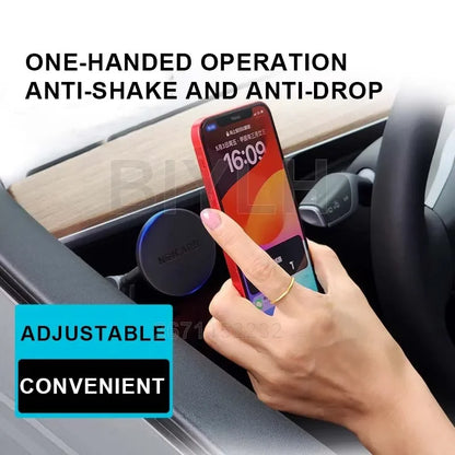 Car Metal Mobile Phone Holder For Tesla MODEL Y Model 3 Highland 2025 Powerful Magnetic Door Side Mobile Phone Holder Accessorie