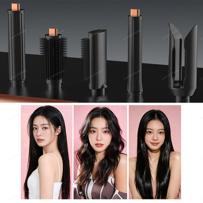 Sencimen X19 Upgraed Multil Hair Styler Auto Curling&Straightenting Barrel Nozzle Wrap Hair Dryer Professional Curly Hair Styler