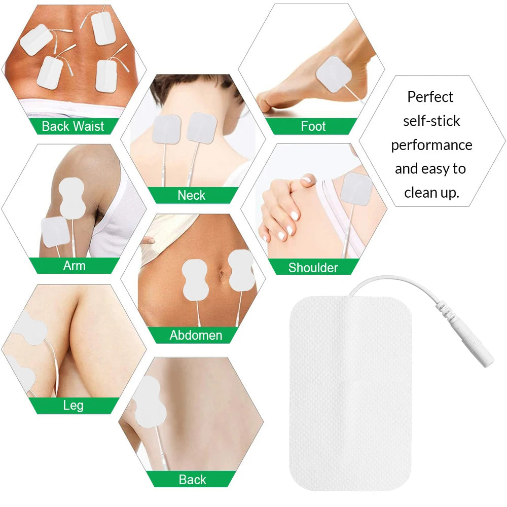 20/30/50/100P EMS TENS Electrode Pads Gel Patch For Electrodes Acupuncture Massager Nerve Muscle Stimulator Electrode Stickers