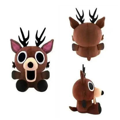 2026 New 99 Nights In The Forest Plush Game Merchandise Brown Stand And Sit Elk Deer White Owl Stuffed Doll Pillow For Kid Gifts