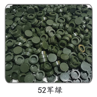 900pcs 52 Colors City Building Blocks Flat Tile 1x1 Round Bricks DIY Enlighten Blocks Parts 98138 Blocks for Children Boys Girls