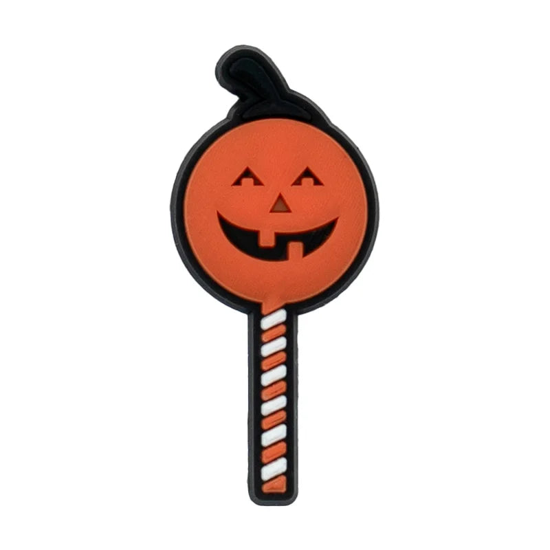 1/40pcs Halloween Shoe Charms Ghost Pumpkin Shoe Decorations Accessories Funny Sandals Pins Gifts for Women Kids Clog Buckles
