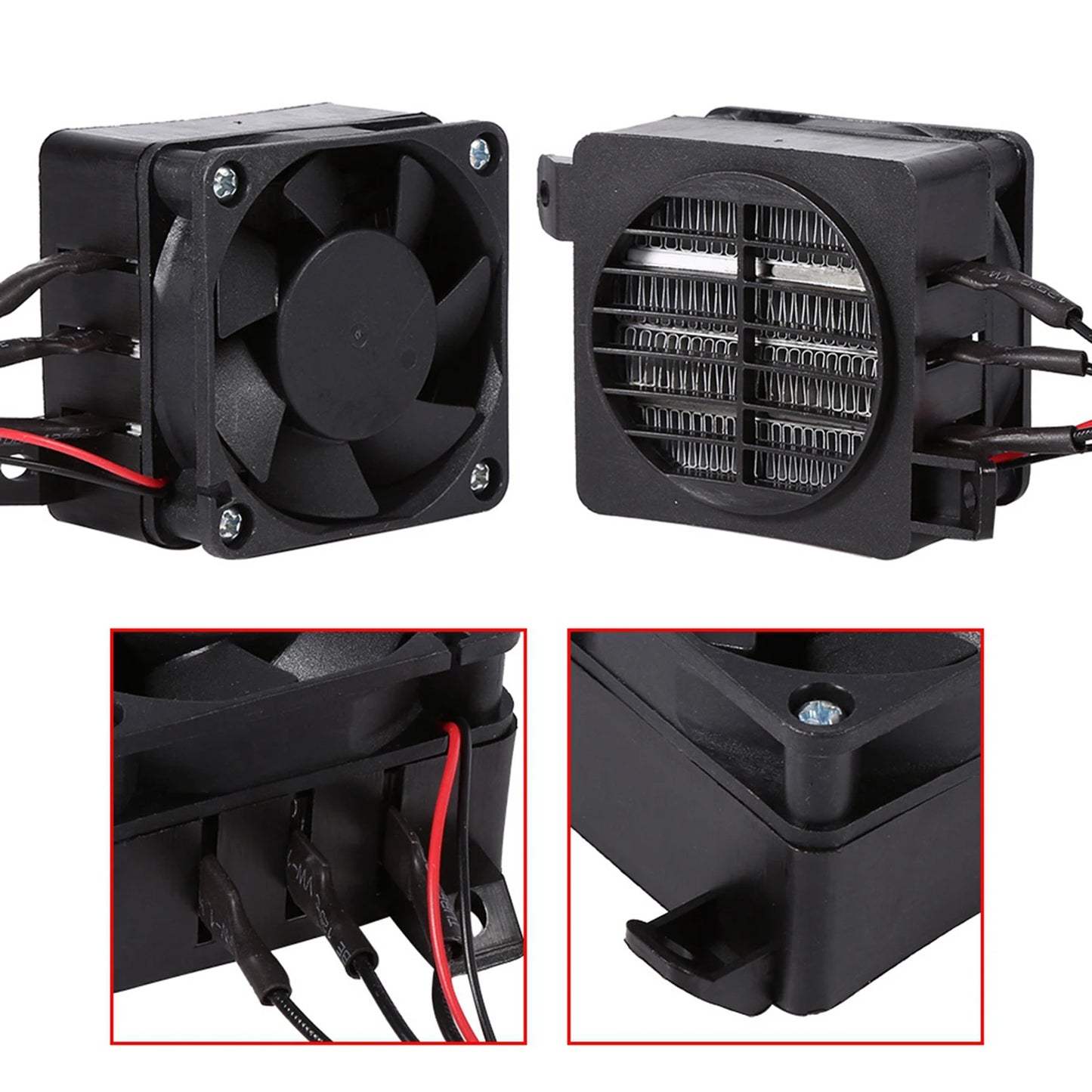 100W 12V Energy Saving PTC Car Fan Air Heater Constant Temperature Heating Element Heaters Air Heater Heater Air Heaters Heaters