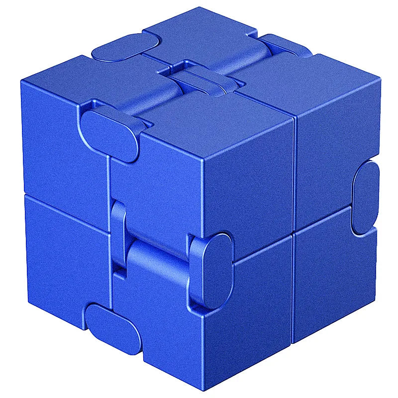 Metal Magic Cube Stress Relief Toy Cube Portable Educational Toys Decompresses Relax Toys for Children Adults Birthday Gift