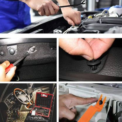 925Car Trim Clips Set with Removal Tools Auto Body Rivets Fasteners Retainer Clips for Bumper Door Fender Car Plastic Rivet Kit