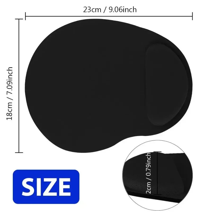 Comfortable Ergonomic Wrist Rest Mouse Pad, Wrist Support, Non-Slip, Mouse Pad Suitable for Computer and Laptop Mouse