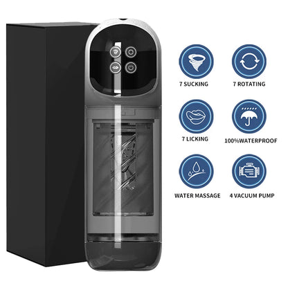 Automatic Thrusting Rotating Male Masturbator Licking Stroker Sucking Blowjob 100% Waterproof Pennis Pump Adult Sex Toys For Men