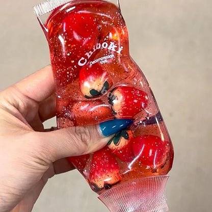 Fruit-Flavored Maltose Toothpaste Stress ReliefToy Soft Slow Rebound Squishy Squeeze Fidget Sensory Toy Adult Gift Mochi Squishy