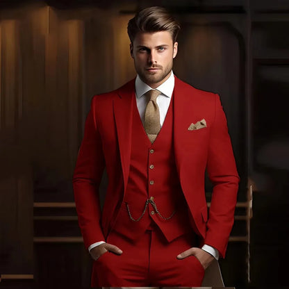 High Quality Black Men's wedding Suits Smart Cusual 3 Piece Custom Slim Fit Male Blazer Wedding Groom Tuxedos Costume Homme