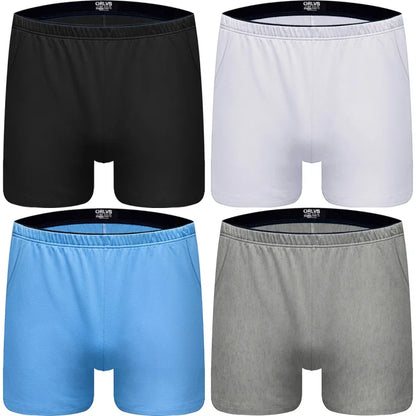 1/2/4 PCS ORLVS Boxer Men Underwear Cotton Pouch Boxershorts Sleep Men Underpants Panties For Swim Or Boxers Shorts With Pocket