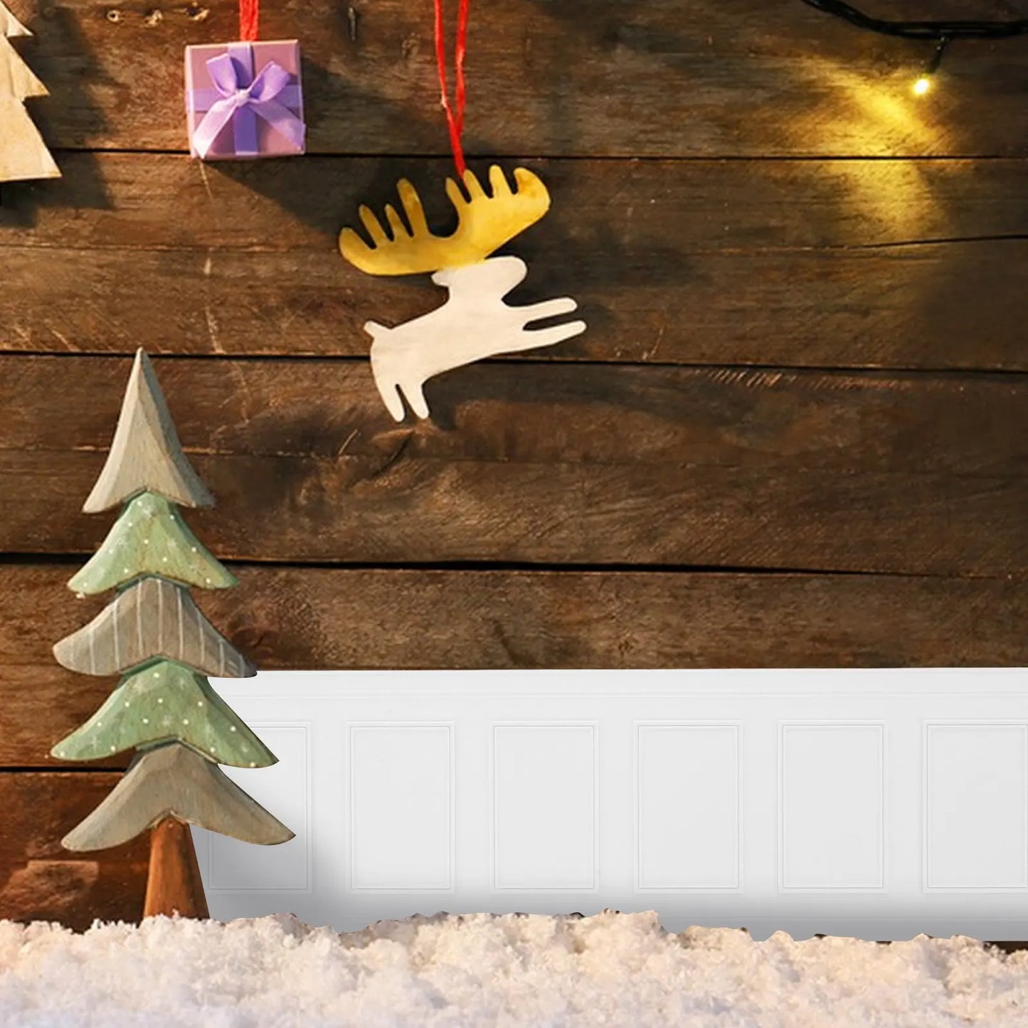 Dollhouse Stick on Skirting Board Baseboard Peel and Trim Molding Self-adhesive