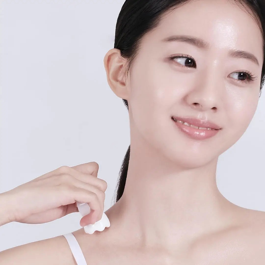 Ring Gua Sha Massage Tool, Premium Natural Ceramic, Face & Body Multi-Use Massager