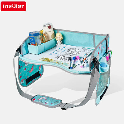 Children's Car Portable Travel Multi functional Painting Board Easy to Wipe Boys and Girls Whiteboard Painting Board Tray