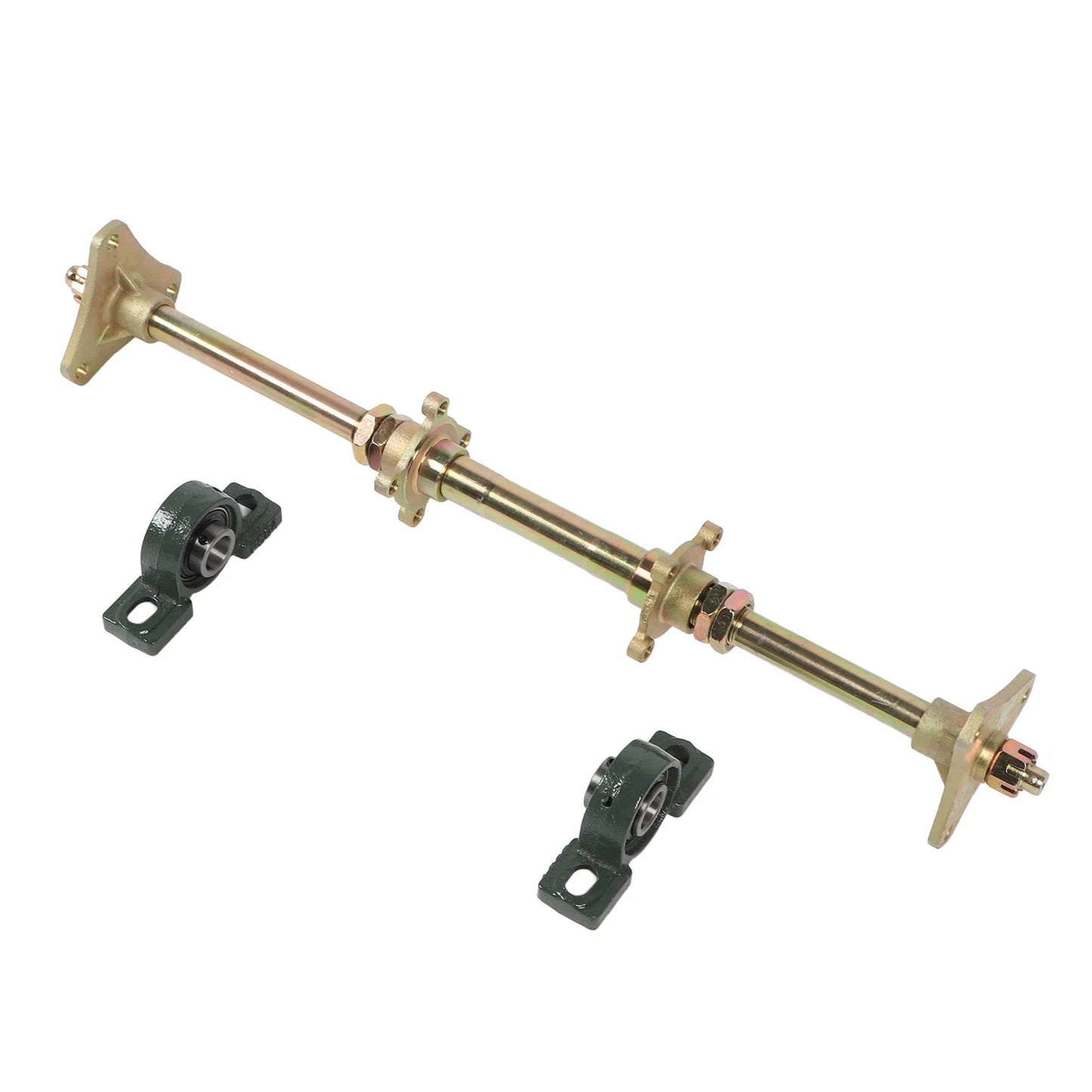 24inch Rear Wheel Axle Shaft Fixing Mounts High Strength Heavy Duty Go Kart Rear Axle Kit for Drift Trikes for 50‑150CC