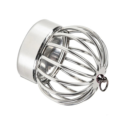 Metal Penis Ring Ball Stretcher Scrotum Lock Stainless Steel Penis Cock Ring Heavy Pendant Weight Bondage Sex Toy