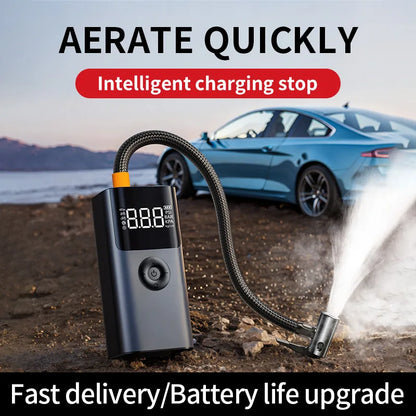 4IN1 Multifunction Jump Starter Power Bank 12000mAh Large Capacity Booster Jump Starter For car/Motorcycle With Air Compressor