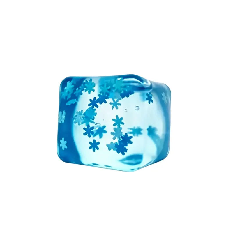 Squishy Toy Snowflake Ice Cubes Slow Rising Rebound Sensory Fidget Toy Soft  Touch Ice Cubes Stress Relief Squeeze Toy Xmas Gift