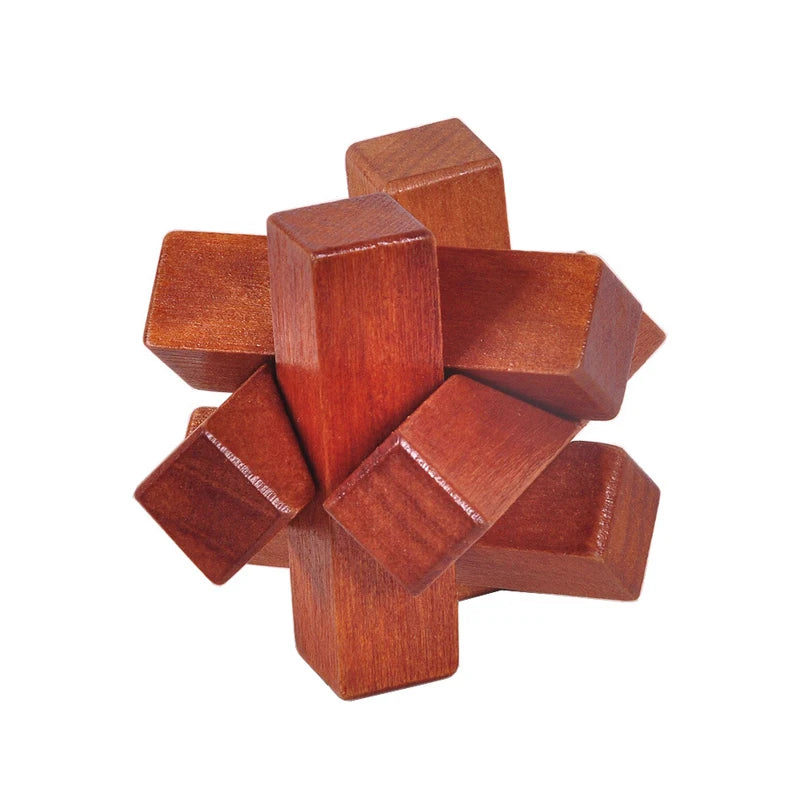 Novelty Gifts Luban Lock Puzzle Box Wooden Brain Teaser Puzzles For Adults And Children Educational IQ Level Improvement Toys