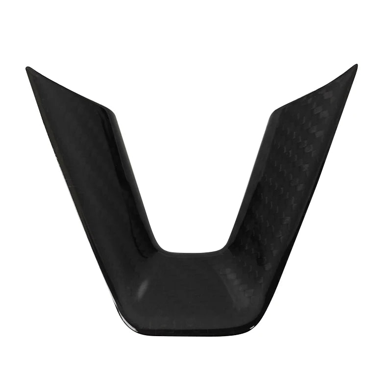 Steering Wheel Patch for Tesla Model 3+ Real Carbon Fiber Steering Wheel U-shaped Protective Cover 2025 New Model 3/Y Highland