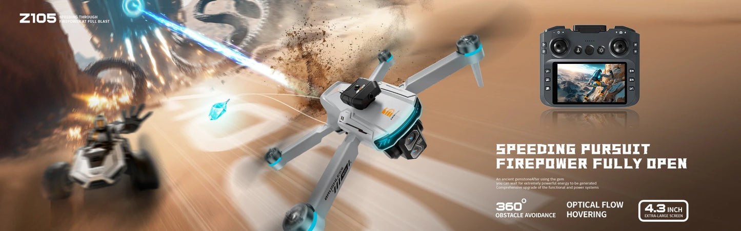 Z105 Mini Drone RC Quadcopter with Brushed Motor Brainy Flight 4.5-inch Remote Control Kid/Beginner-Friendly Toy Friendship Gift