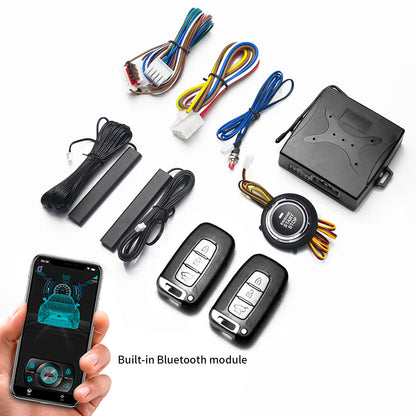 Keyless Ignition System Start Stop Button Mobile Bluetooth App Control PKE Keyless Entry Remote Remote Automatic Start Car Alarm