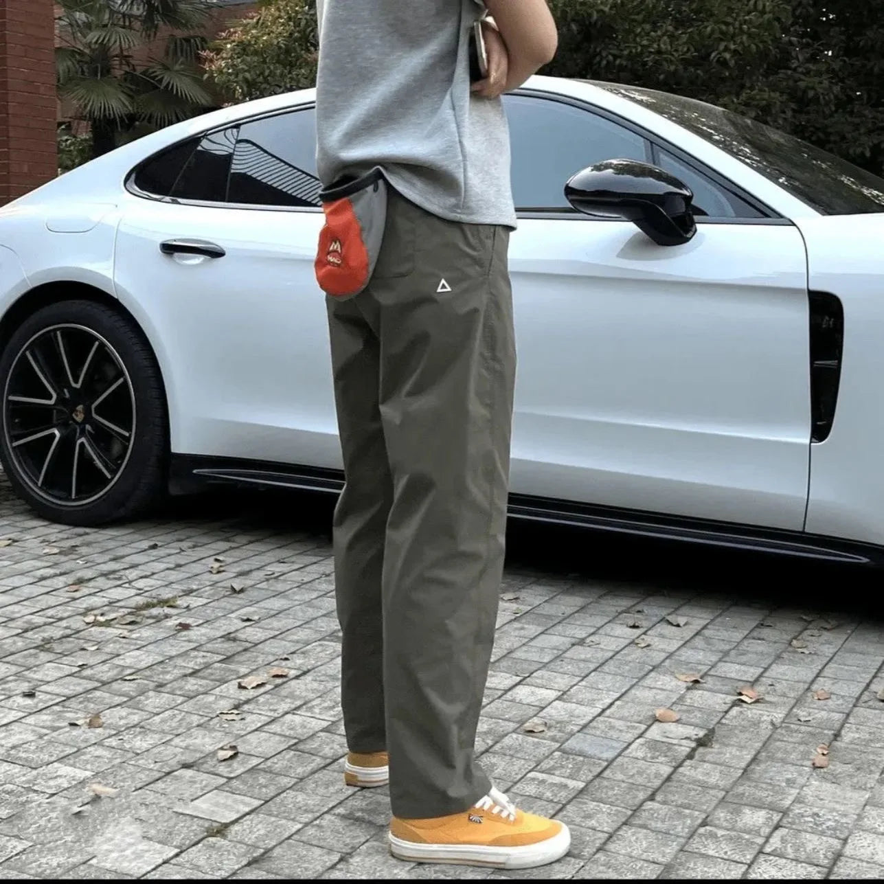 Quick Dry Straight Leg Thin Work Trousers for Men Summer Outdoor Hiking Mountain Climbing Windproof Pants Casual Fashion