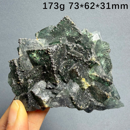 Natural Raw Daylight Fluorite Crystal Healing Stone - Educational Collection Gift Home Decorative Marker