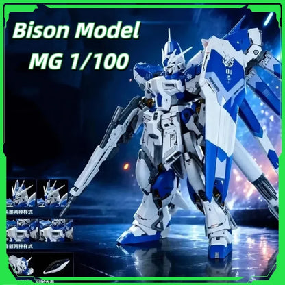 Bison Model 1/100 Enlarged Hi-V Mecha Kit Dual RG GK Armor With Extra 1/72 Head Sculpt YeNiu 6693 Assembly Model Kits Gift Toys