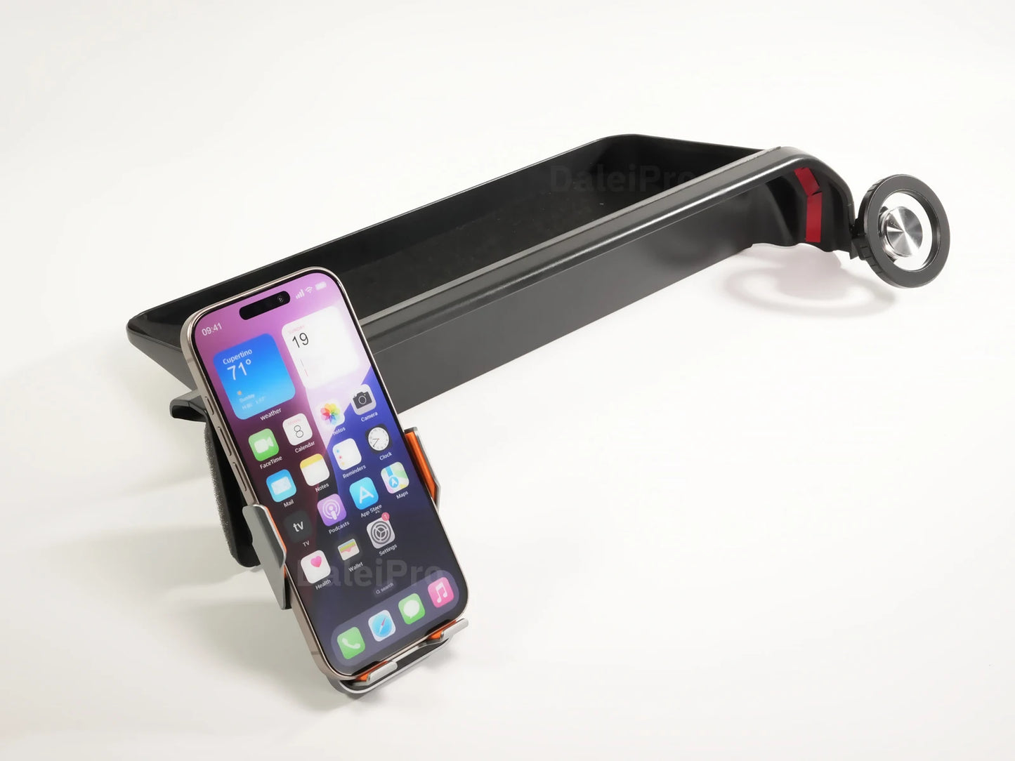 For Toyota Land Cruiser 250 Prado LC250 2024 2025 Double Phone Holder Car Multifunctional Storage Box Magsafe Wireless Charger
