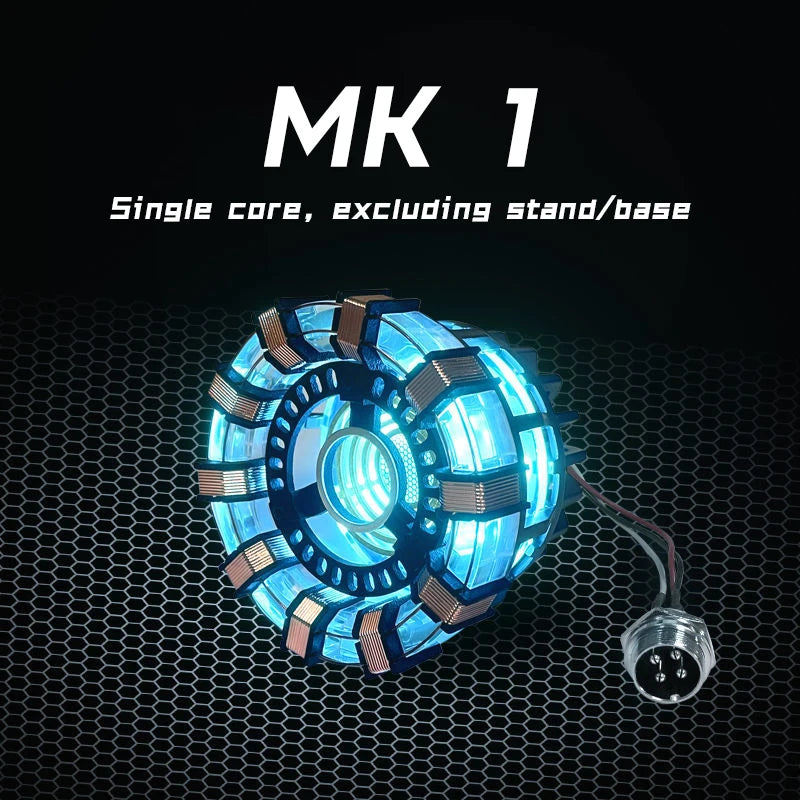 New Sale:  Man Mk1 and Mk2 Arc Reactors Tony Stark's Heart of Mark Armor Avengers Figures with LED Lights 1:1 Chest lamp toy edc