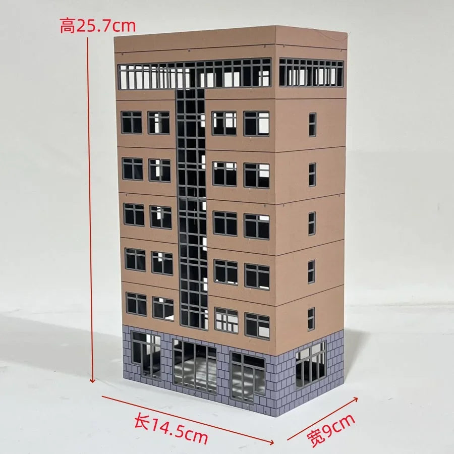 HO Scale 1/87 City Sand Table Train Scene Plastic Assembly Building Model Diy  Toy