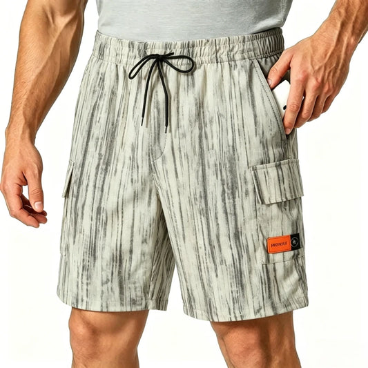 Hip Hop Fashion Bermuda Shorts for Men Summer Appliques Tie-dye Cargo Short Pants New Sports Beach Baggy Y2K Streetwear Shorts