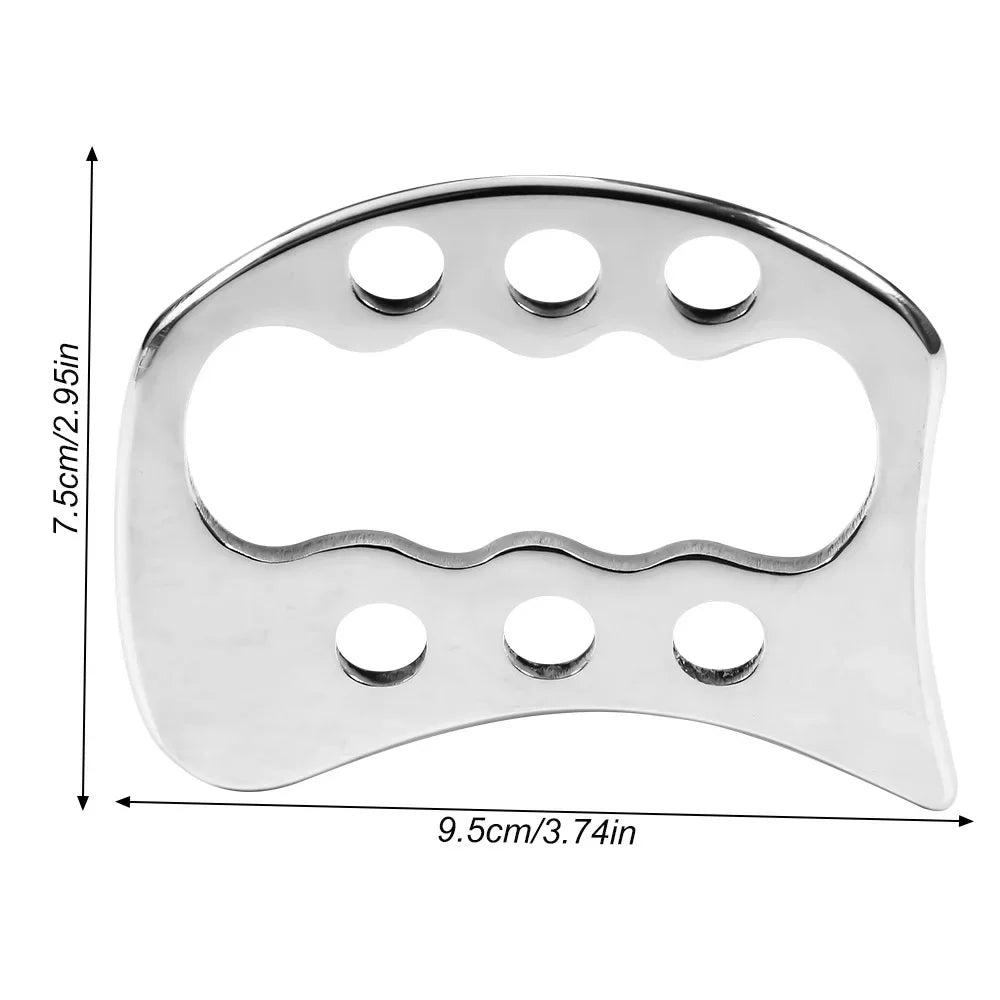 Stainless Steel Gua Sha Stick Deep Tissue Relax Cellulite Massager for Body Slimming Scraping Board Muscle Massage Relaxation
