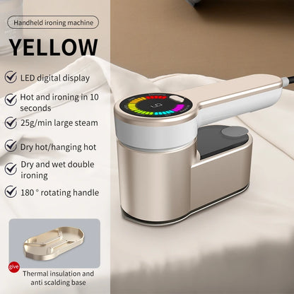 2-in-1 Portable Handheld Steam Iron Garment Steamer Mini Travel Ironing Machine Automatic Clothing Steam Generator for Home Dorm