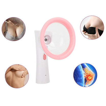 Electric Breast Machine Rechargeable Sagging Chest Massage Pump Electric Cupping Device Firming Chest for Women Family Lover